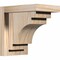 Ekena Millwork Mediterranean Smooth Corbel w/Backplate, Douglas Fir, 5 1/2"W x 8"D x 8"H COR06X08X08MED01SDF - alternate 1
